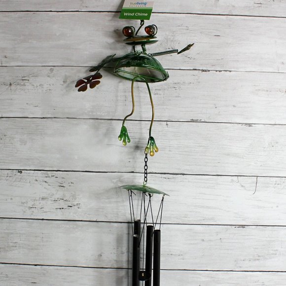 NEW Metal Wind Chime Noise Maker Garden Patio Outdoor Yard Decor Frog - Picture 1 of 10